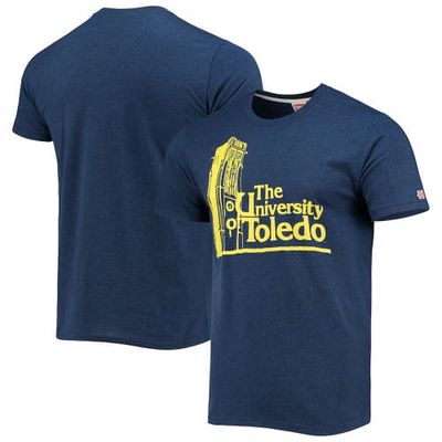 Men's Homage Navy Toledo Rockets Local Tri-Blend T-Shirt
