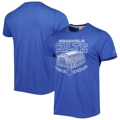 Men's Homage Royal Indianapolis Colts Stadium Tri-Blend T-Shirt
