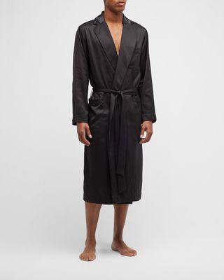 Men's Home Robe w/ Satin Piping