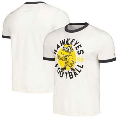 Men's Homefield Cream Iowa Hawkeyes Herky Ringer T-Shirt