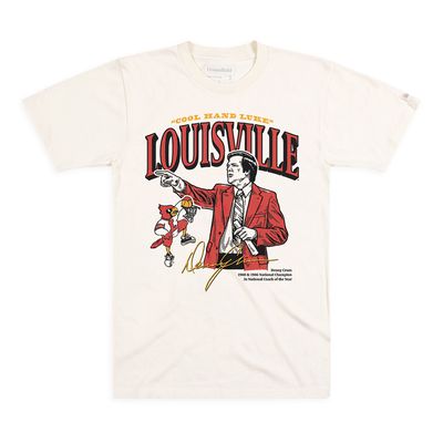 Men's Homefield Cream Louisville Cardinals The Denny Crum Legacy Collection T-Shirt
