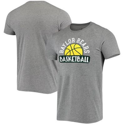 Men's Homefield Heather Gray Baylor Bears Vintage Basketball T-Shirt