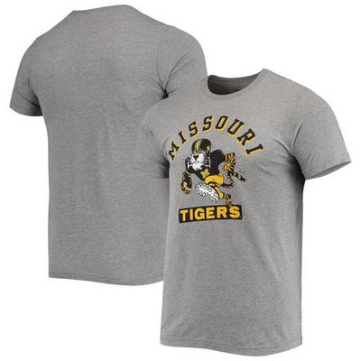 Men's Homefield Heather Gray Missouri Tigers Vintage Football T-Shirt