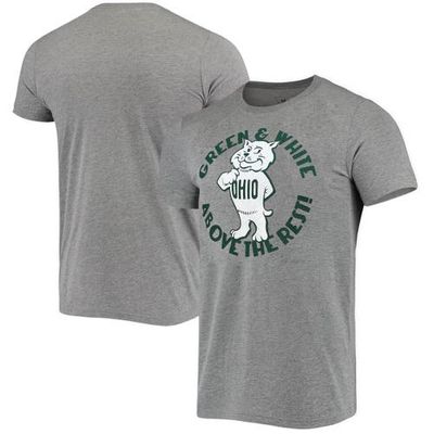 Men's Homefield Heather Gray Ohio Bobcats Vintage Above The Rest T-Shirt