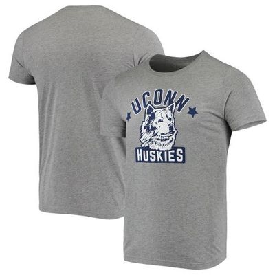 Men's Homefield Heather Gray UConn Huskies Vintage 1970s Logo T-Shirt