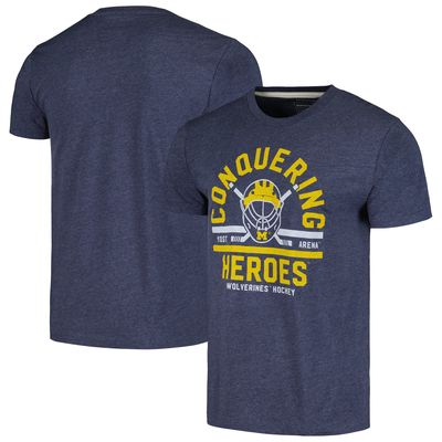 Men's Homefield Heather Navy Michigan Wolverines "Conquering Heroes" T-Shirt