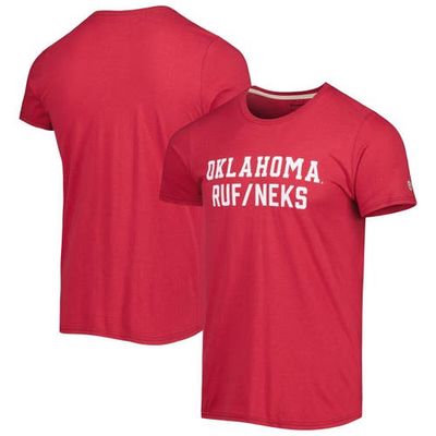 Men's Homefield Heathered Crimson Oklahoma Sooners RUF Vintage T-Shirt