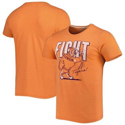 Men's Homefield Heathered Orange Clemson Tigers Fight Vintage T-Shirt in Heather Orange