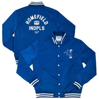 Men's Homefield Royal Indianapolis Colts Full-Snap Bomber Jacket