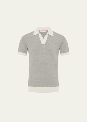 Men's Horton Contrast-Trim Polo Shirt