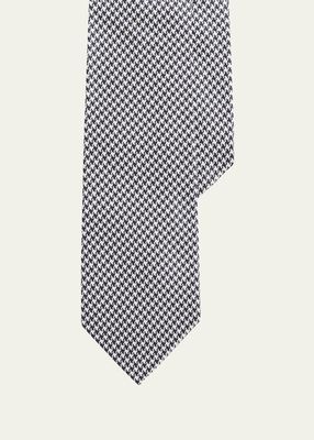 Men's Houndstooth Silk Tie