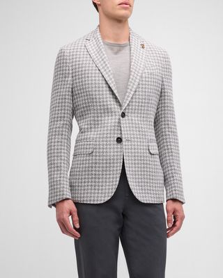 Men's Houndstooth Two-Button Sport Coat