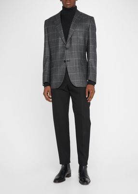 Men's Houndstooth Windowpane Sport Jacket