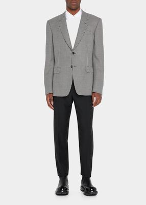 Men's Houndstooth Wool Sport Coat
