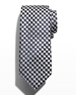 Men's Houndstooth Wool Tie