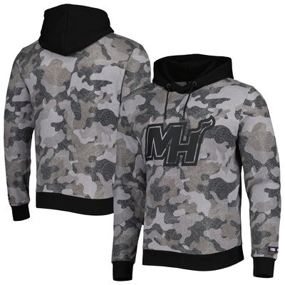 Men's Hugo Boss Black Miami Heat Camo Pullover Hoodie