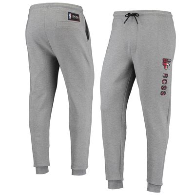 Men's Hugo Boss Heathered Gray Chicago Bulls Slam Dunk 2 Jogger Pants