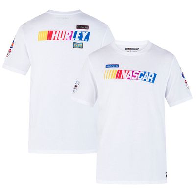 Men's Hurley x Everday White NASCAR Everyday Faster Patch T-Shirt