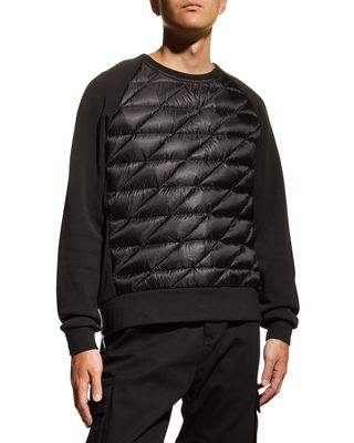 Men's Hybrid Fleece/Down Ski Sweater