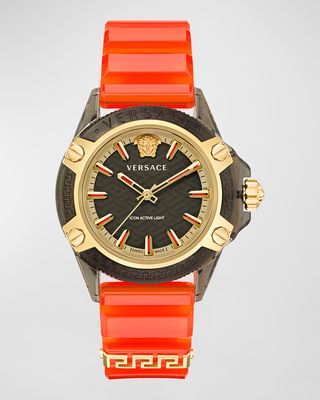 Men's Icon Active Light Silicone Strap Watch, 42mm