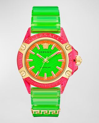 Men's Icon Active Silicone Strap Watch, 42mm