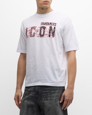 Men's Icon Scribble Loose-Fit T-Shirt