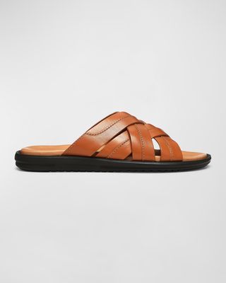 Men's Iggie Leather Crisscross Slide Sandals