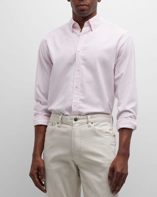Men's Irving Oxford Cotton Button-Front Shirt