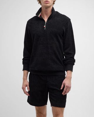 Men's Isar Quarter-Zip Toweling Sweatshirt