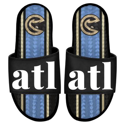 Men's ISlide Black Atlanta Hawks 2023/24 City Edition Gel Slide Sandals