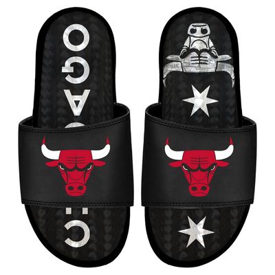 Men's ISlide Black Chicago Bulls 2023/24 City Edition Gel Slide Sandals