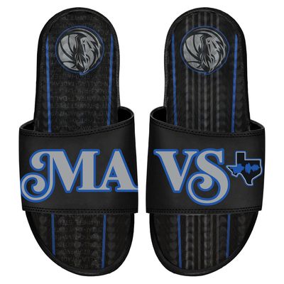 Men's ISlide Black Dallas Mavericks 2023/24 City Edition Gel Slide Sandals