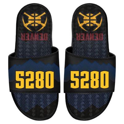 Men's ISlide Black Denver Nuggets 2023/24 City Edition Gel Slide Sandals