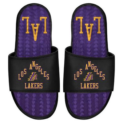 Men's ISlide Black Los Angeles Lakers 2023/24 City Edition Gel Slide Sandals