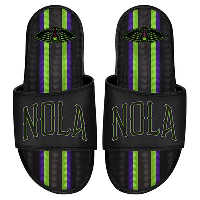 Men's ISlide Black New Orleans Pelicans 2023/24 City Edition Gel Slide Sandals