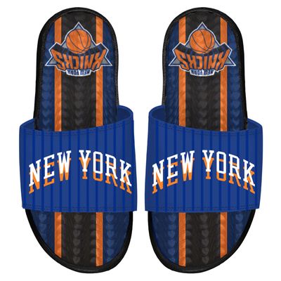 Men's ISlide Black New York Knicks 2023/24 City Edition Gel Slide Sandals
