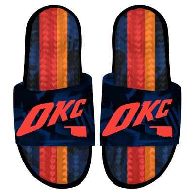 Men's ISlide Black Oklahoma City Thunder 2023/24 City Edition Gel Slide Sandals