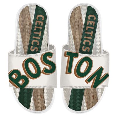 Men's ISlide White Boston Celtics 2023/24 City Edition Gel Slide Sandals