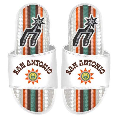 Men's ISlide White San Antonio Spurs 2023/24 City Edition Gel Slide Sandals