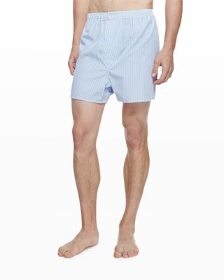 Men's James Classic Fit Cotton Stripe Boxer Shorts