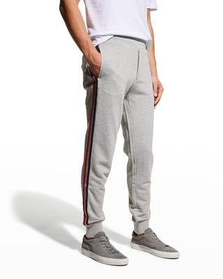 Men's Jersey Flag-Stripe Sweatpants