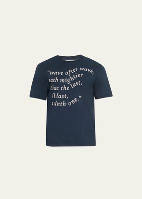 Men's Jersey Waves Quote T-Shirt