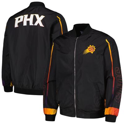Men's JH Design Black Phoenix Suns Full-Zip Bomber Jacket