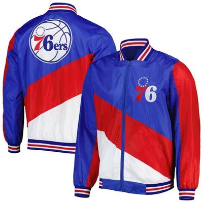 Men's JH Design Royal Philadelphia 76ers Ripstop Nylon Full-Zip Jacket