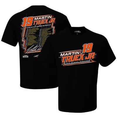 Men's Joe Gibbs Racing Team Collection Black Martin Truex Jr 2024 NASCAR Cup Series Schedule T-Shirt