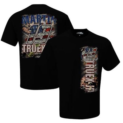 Men's Joe Gibbs Racing Team Collection Black Martin Truex Jr Patriotic T-Shirt