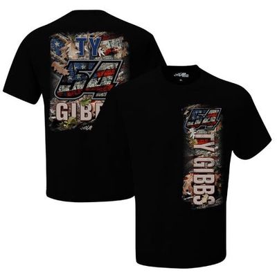 Men's Joe Gibbs Racing Team Collection Black Ty Gibbs Patriotic T-Shirt