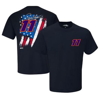 Men's Joe Gibbs Racing Team Collection Navy Denny Hamlin Exclusive Tonal Flag T-Shirt