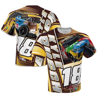 Men's Joe Gibbs Racing Team Collection White Kyle Busch M & M's Sublimated Dynamic Total Print