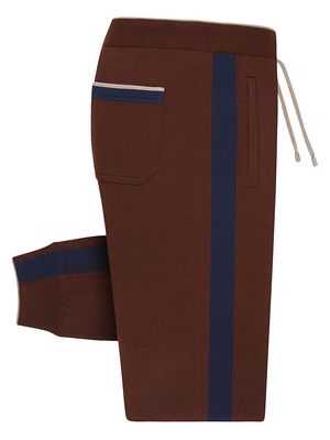 Men's Jogging Suit Trousers - Brown Blue - Size 38